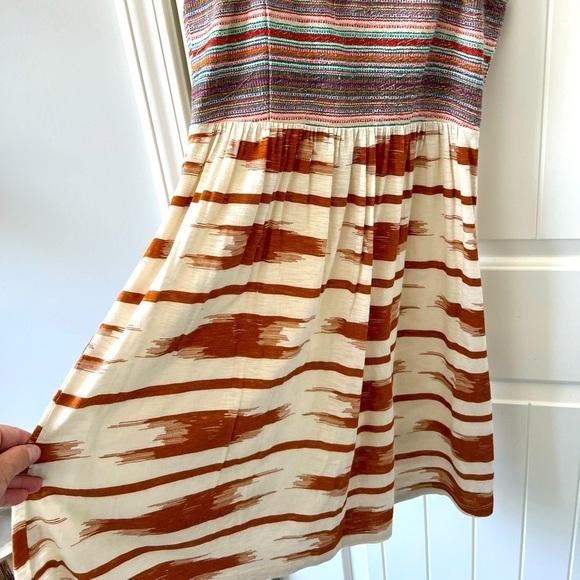 Lucky Brand Women's Ikat Beaded Sleeveless Cotton Dress Size Small - Picture 8 of 15